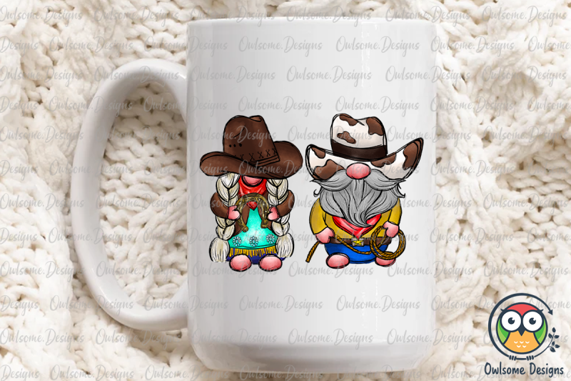 gnomes-couple-western-cowboy-png-sublimation