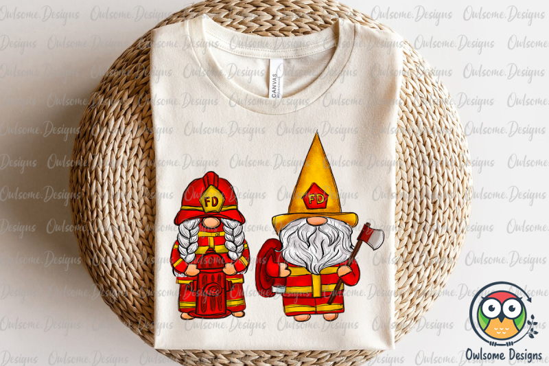 gnomes-couple-firefighter-png-sublimation