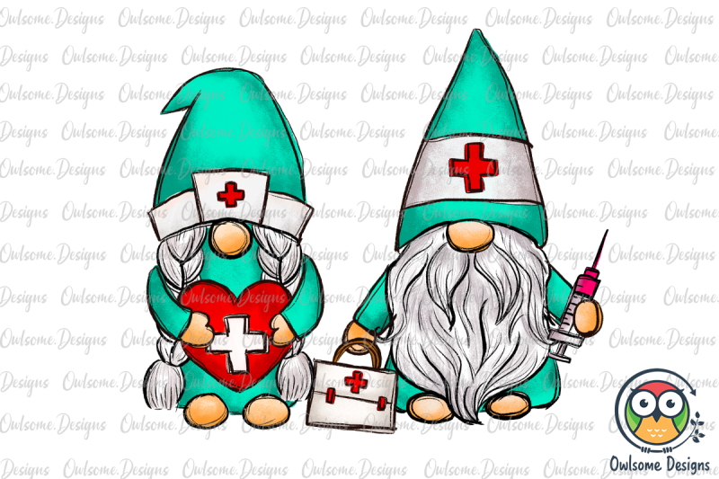 gnomes-couple-love-nurse-png-sublimation