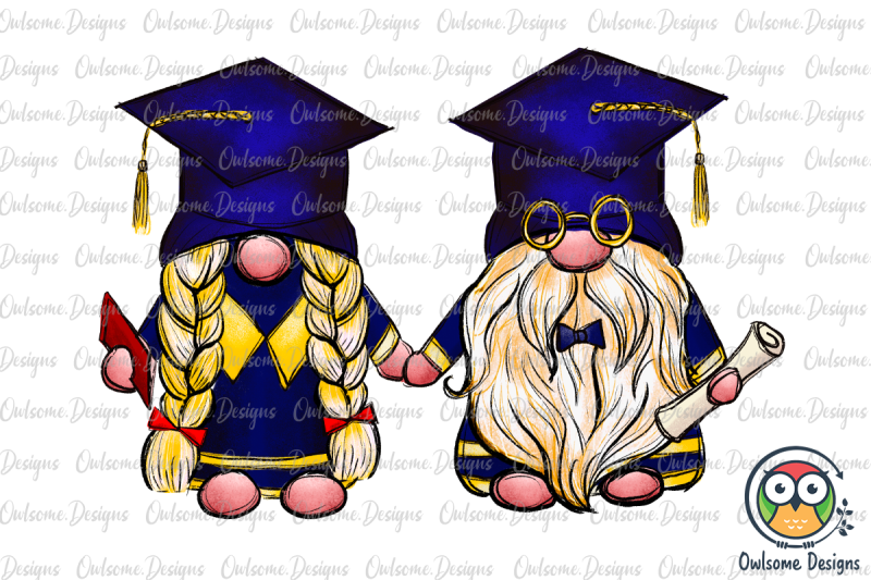 gnomes-couple-graduation-png-sublimation