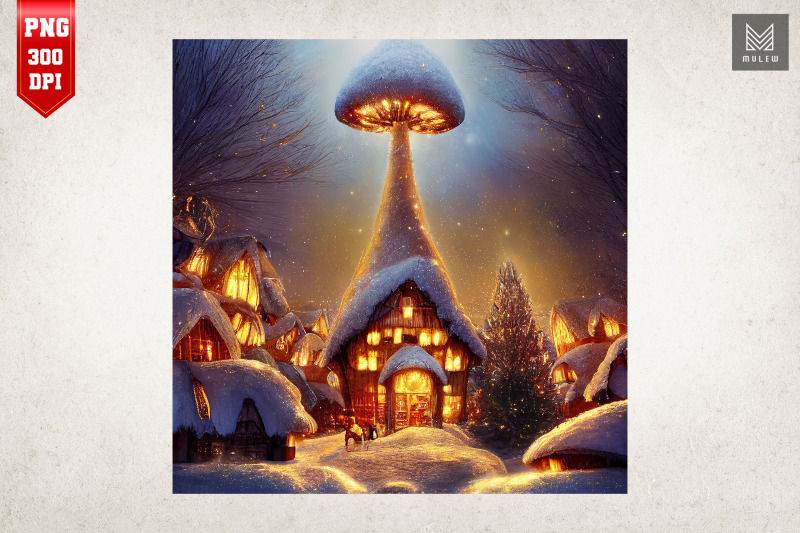 cozy-mushroom-village-christmas-7