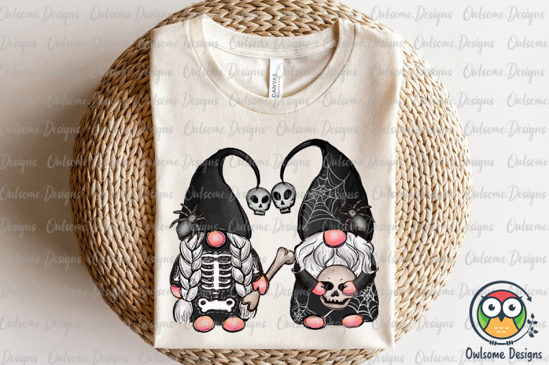 gnomes-couple-skeleton-skull-png-sublimation