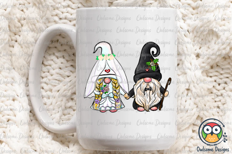 gnomes-couple-wedding-png-sublimation