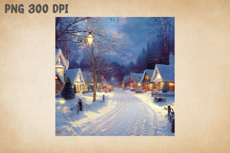 peaceful-town-painting-christmas-2