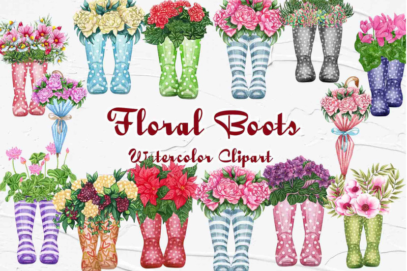 floral-wellies-watercolor-clipart