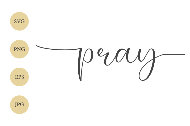 pray-svg-pray-with-tails-pray-wall-art-christian-svg