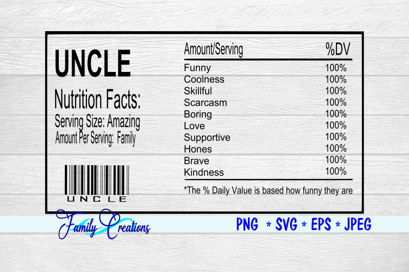 uncle-nutrition-label