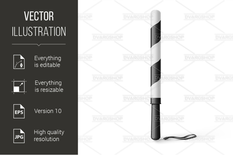 rubber-baton