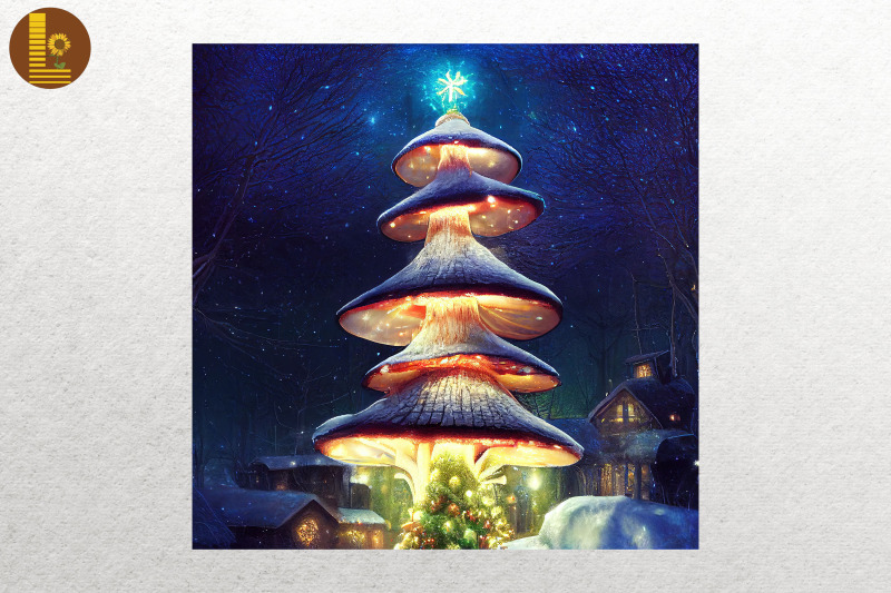 mushroom-christmas-tree