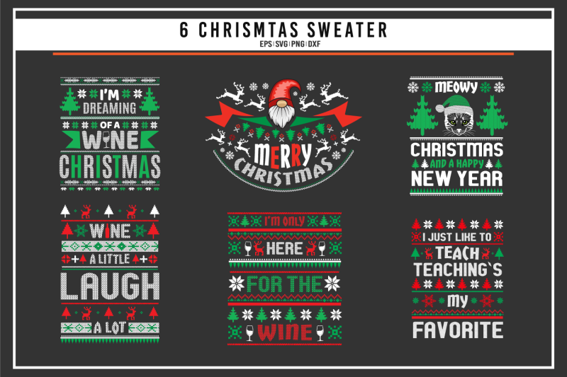 merry-christmas-sweater-design-bundle