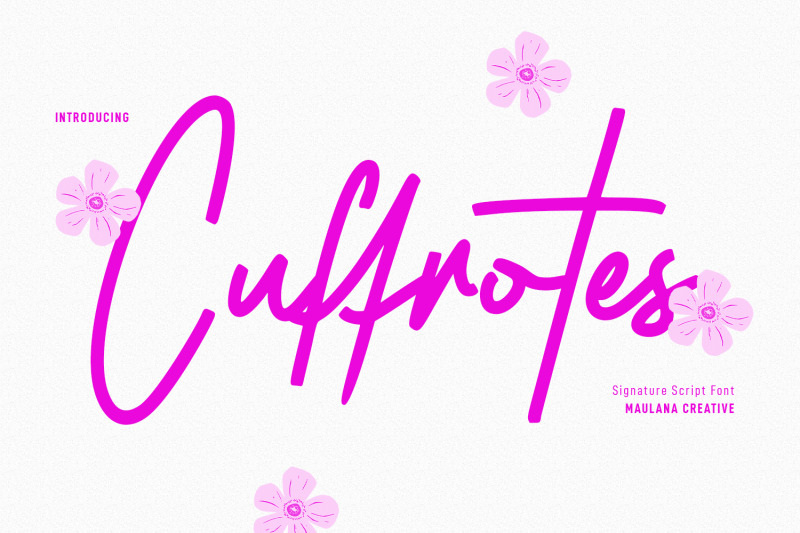 cuffrotes-signature-script-font