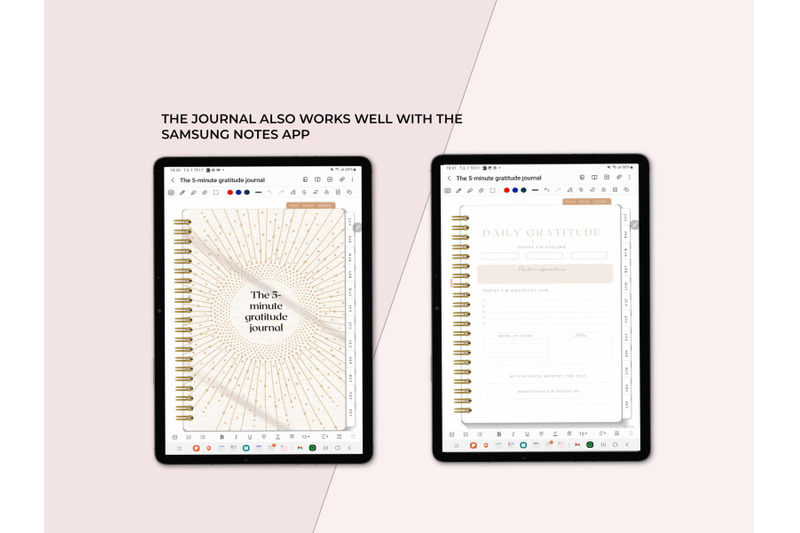 Gratitude Journal Digital. 5 Minute Journal for iPad Pro With 365