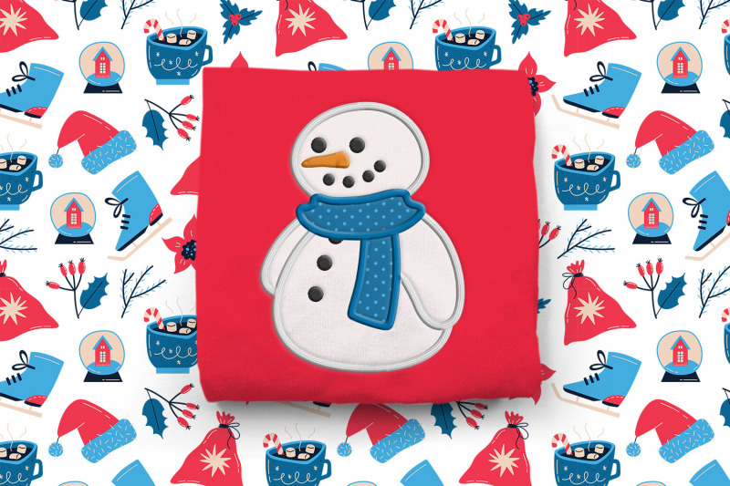 plump-snowman-applique-embroidery