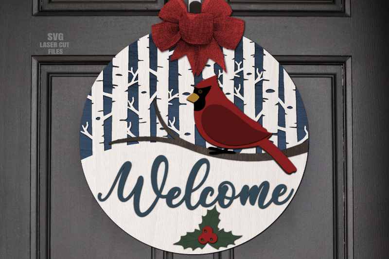 cardinal-svg-welcome-sign-svg-christmas-svg-laser-cut-files