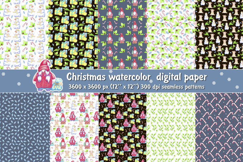 watercolor-christmas-digital-paper-cute-gnomes