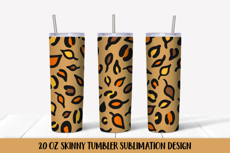 fall-leaves-leopard-print-tumbler-sublimation-wrap-design