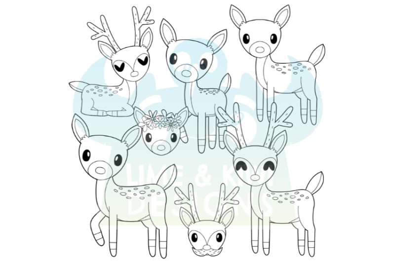 deer-digital-stamps-lime-and-kiwi-designs