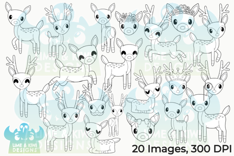 deer-digital-stamps-lime-and-kiwi-designs