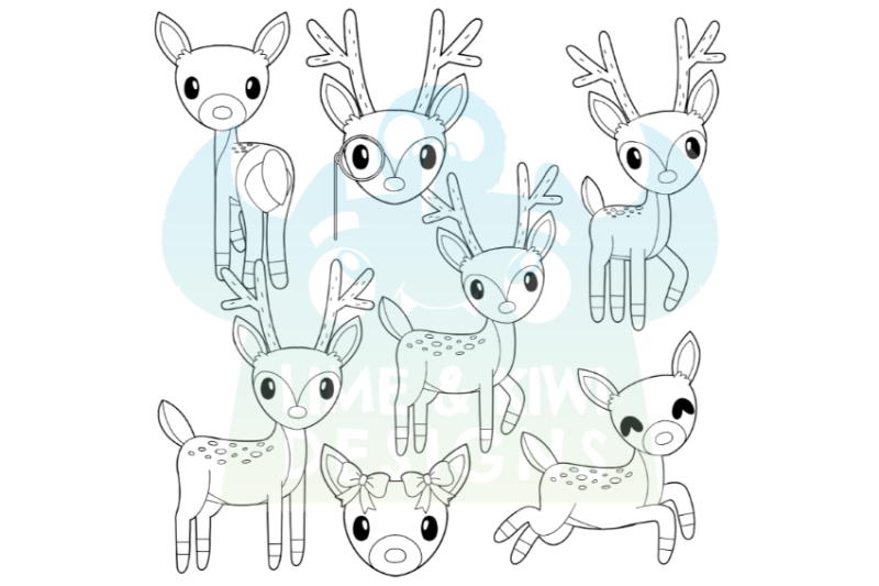 deer-digital-stamps-lime-and-kiwi-designs