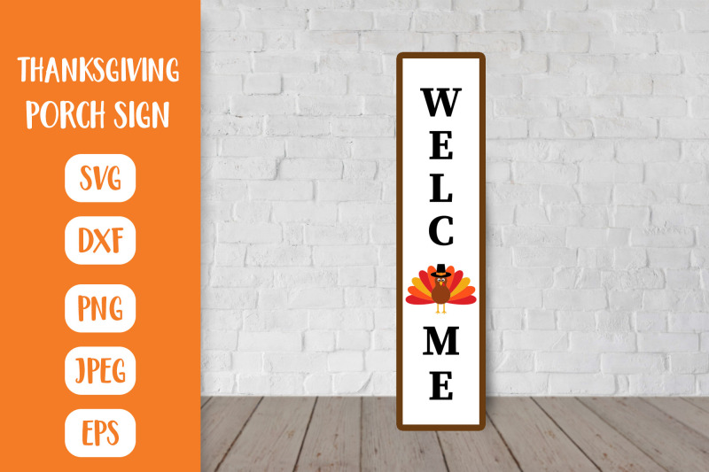 thanksgiving-porch-sign-svg-welcome-vertical-sign-with-turkey