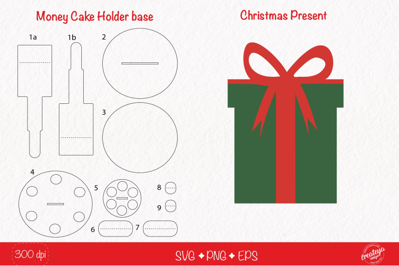 christmas-money-cake-holder-svg-cardstock-money-cake-christmas-prese