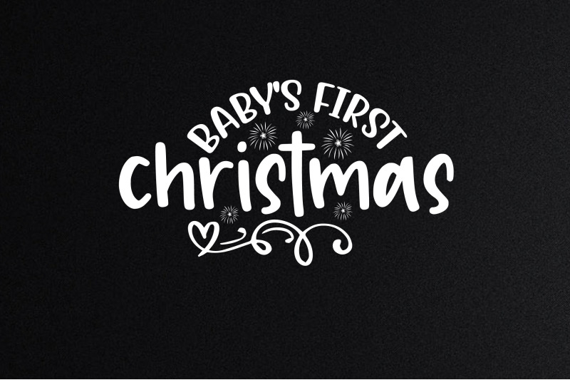 baby-039-s-first-christmas-svg