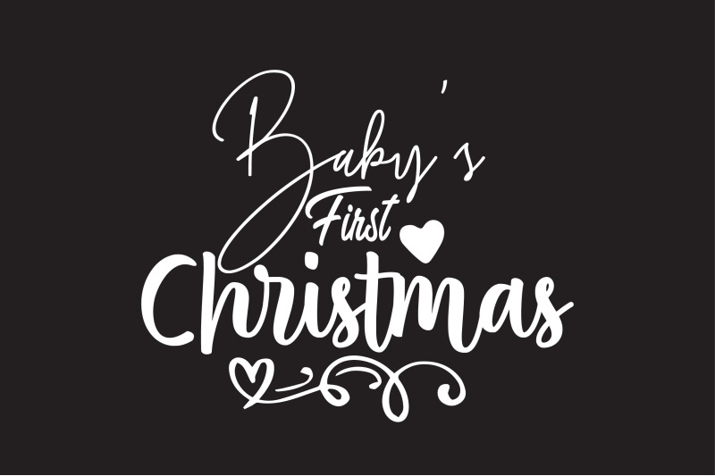 baby-039-s-first-christmas-svg