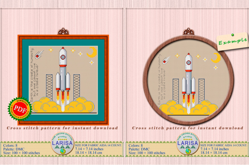 space-rocket-cross-stitch-pattern-rocket-carrier-rocket