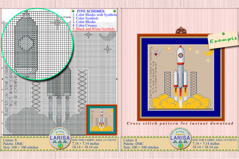 space-rocket-cross-stitch-pattern-rocket-carrier-rocket