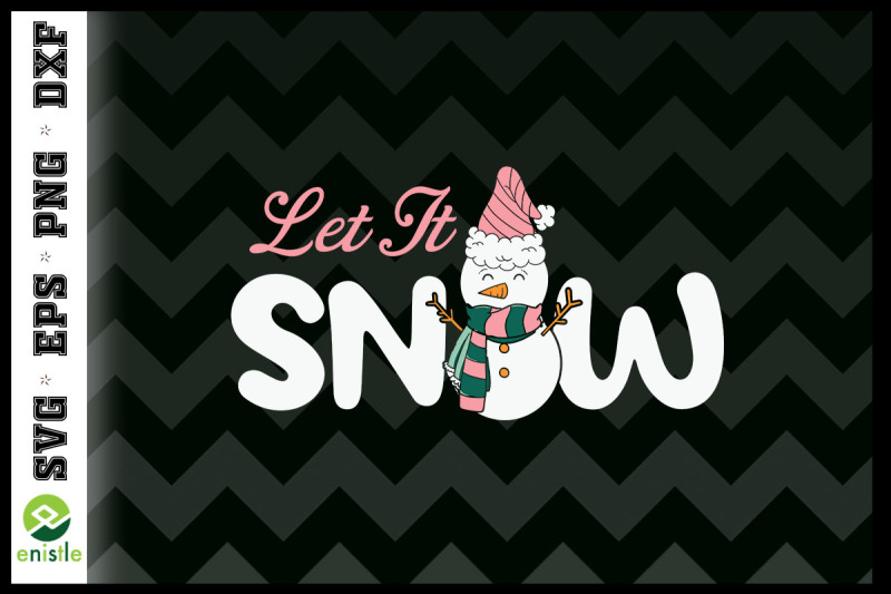 let-it-snow-pink-christmas-snowman