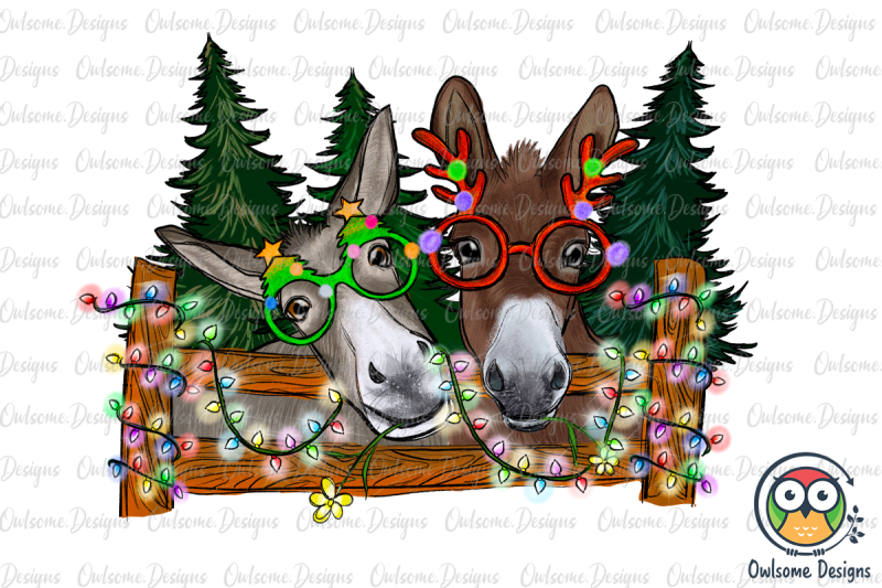 donkey-christmas-png-sublimation