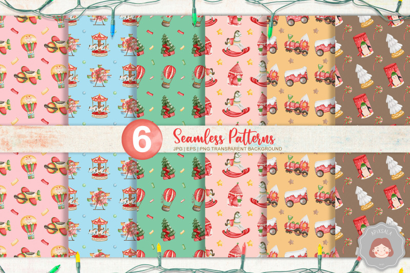 watercolor-christmas-wonderland-seamless-pattern-new-year-ornament