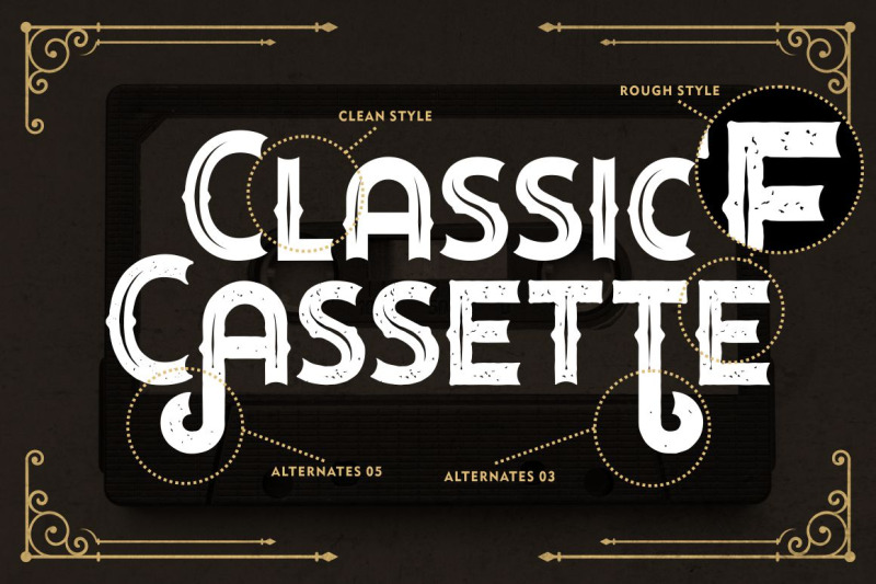 classic-cassette-classic-display-font