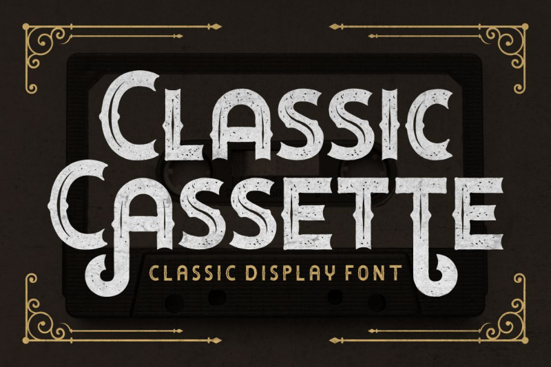 classic-cassette-classic-display-font