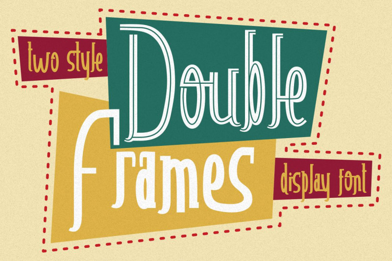 double-frames-display-font