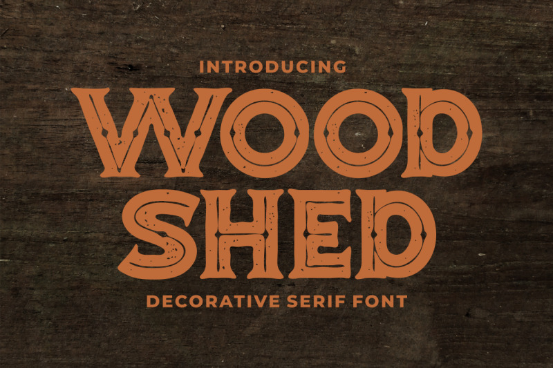 woodshed-decorative-serif-font
