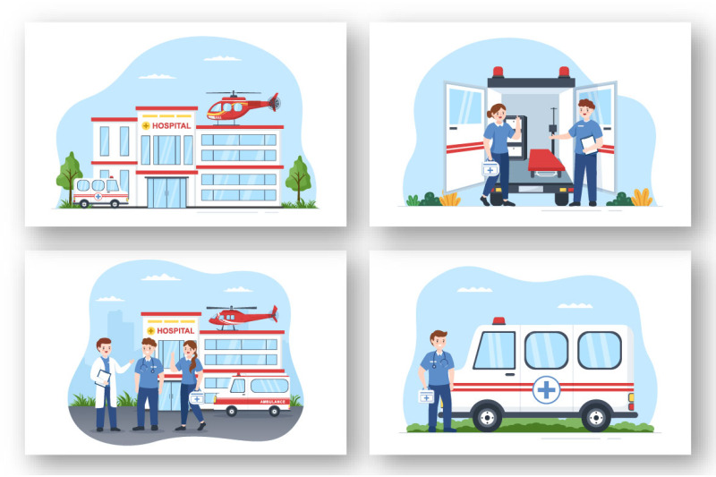 10-medical-vehicle-ambulance-car-illustration