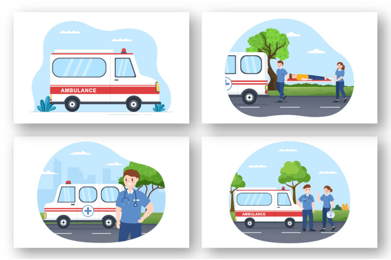 10-medical-vehicle-ambulance-car-illustration