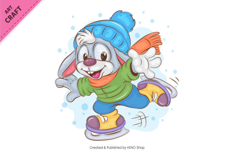 winter-bunny-skating-clipart