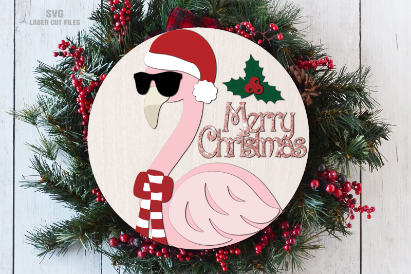 christmas-flamingo-svg-christmas-sign-svg-laser-cut-files