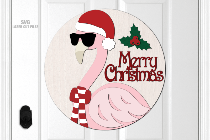 christmas-flamingo-svg-christmas-sign-svg-laser-cut-files