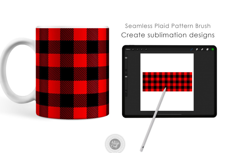 plaid-procreate-brush-seamless-pattern-brush-plaid-seamless-pattern