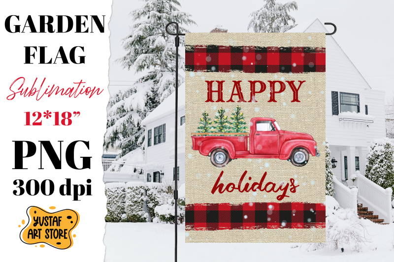 christmas-garden-flag-sublimation-bundle-6-christmas-truck