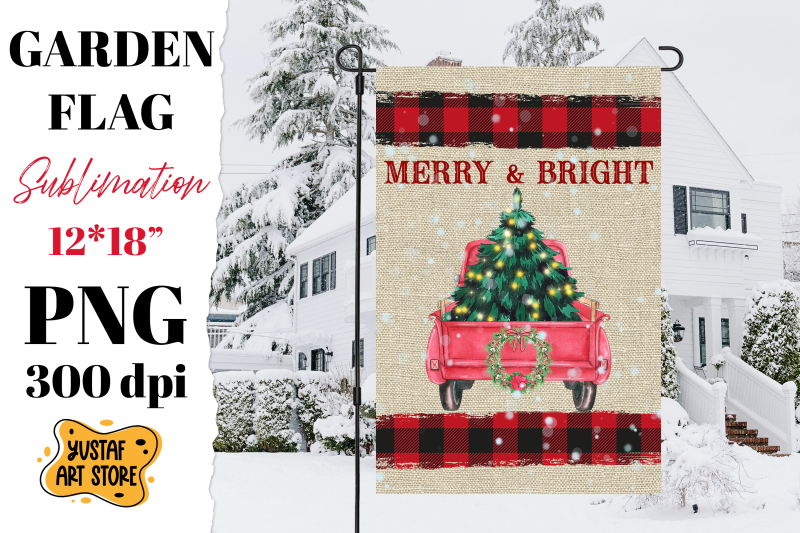 christmas-garden-flag-sublimation-bundle-6-christmas-truck