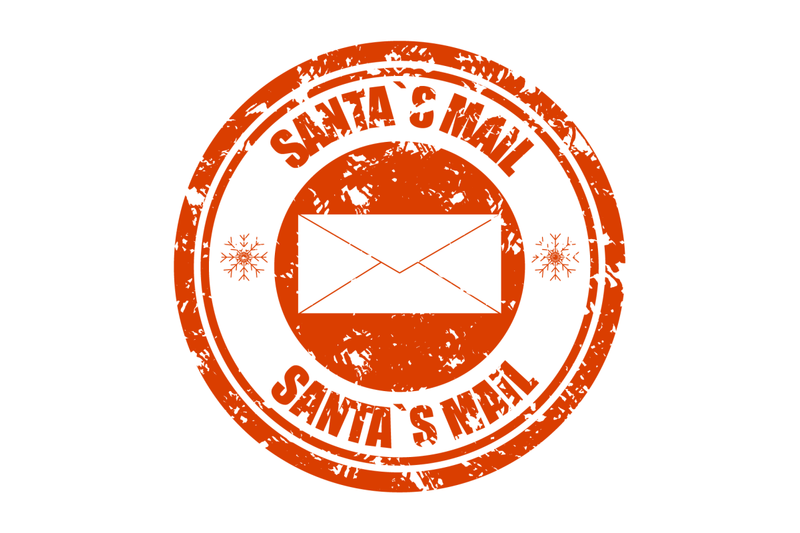 santa-mail-rubber-stamp-with-envelope-texture-seal