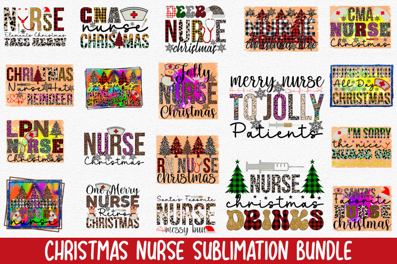 christmas-nurse-sublimation-bundle