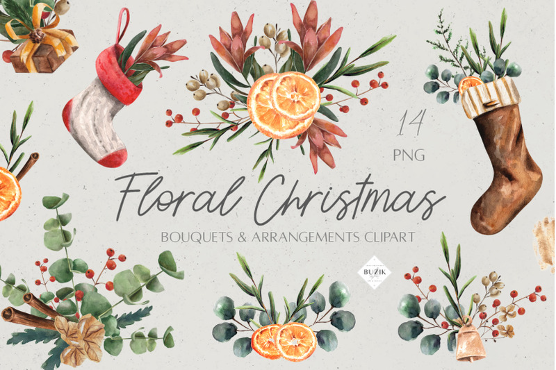 watercolor-christmas-bouquets-floral-wreath-clipart