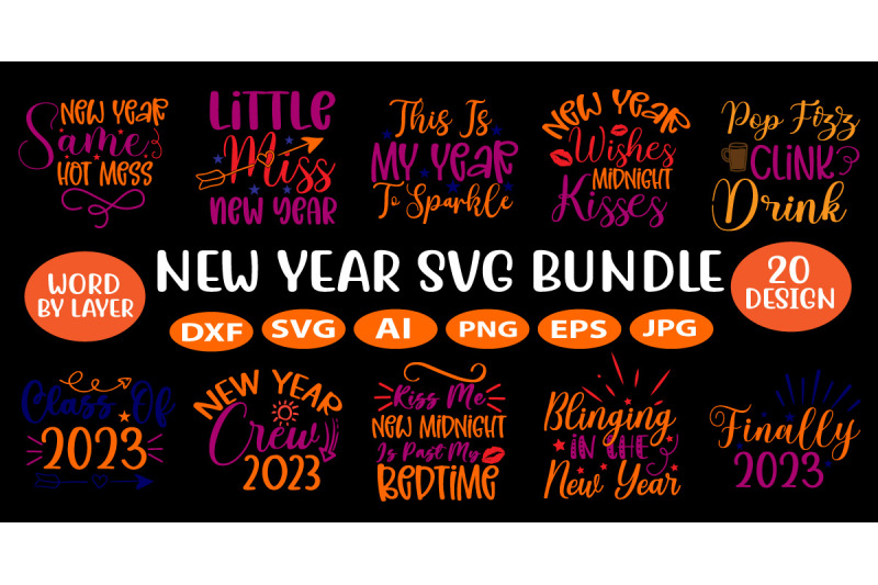 new-year-svg-bundle