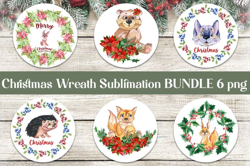 watercolor-christmas-wreaths-clipart-sublimation-bundle-png