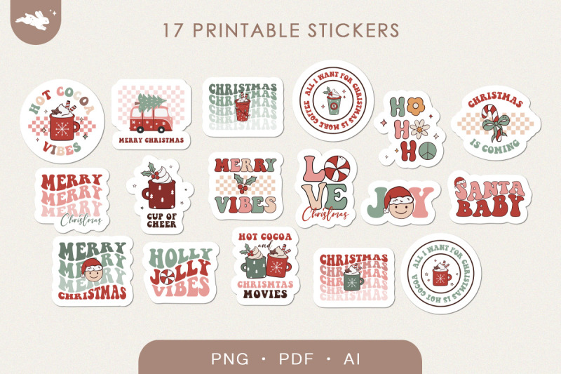 17-groovy-christmas-stickers-printable-digital-stickers